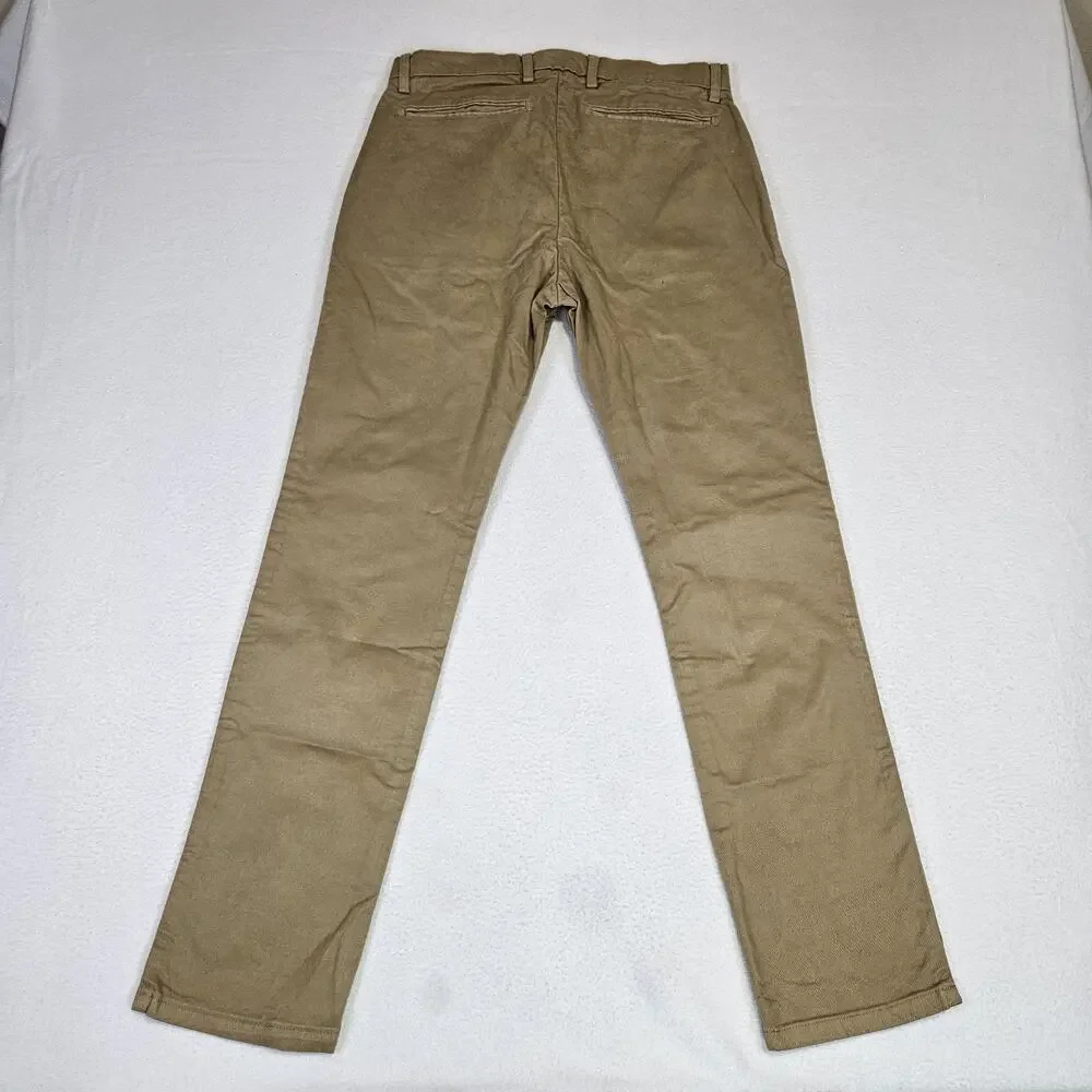 Luca Faloni Cortina Chino Men 30 IT46 Pant Made in Italy Trouser 30x29 Camel Tan